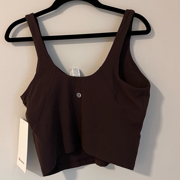 NWT Lululemon Align Crop Tank Top Brown Espresso - Picture 6 of 8